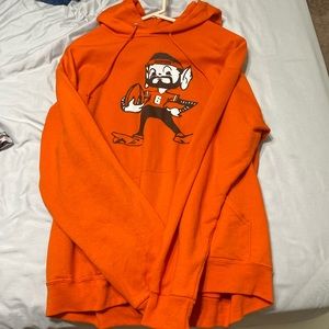 Jerzees Large Orange Baker Mayfield Hoodie
